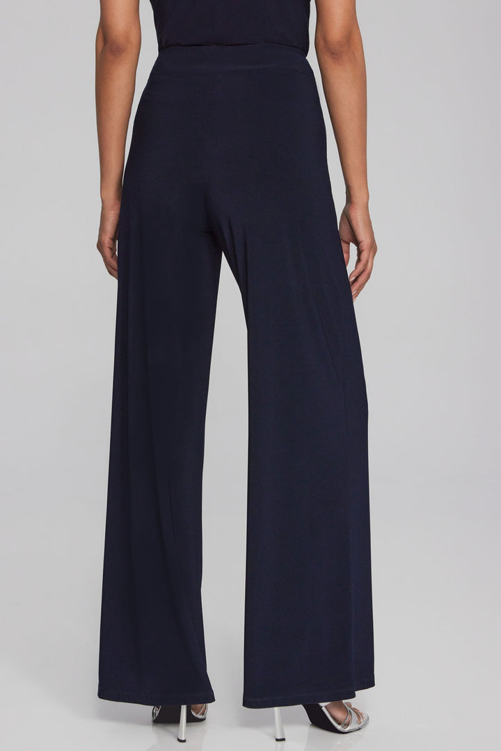 Joseph Ribkoff 221340 Midnight Blue Wide Leg Trousers - Dotique