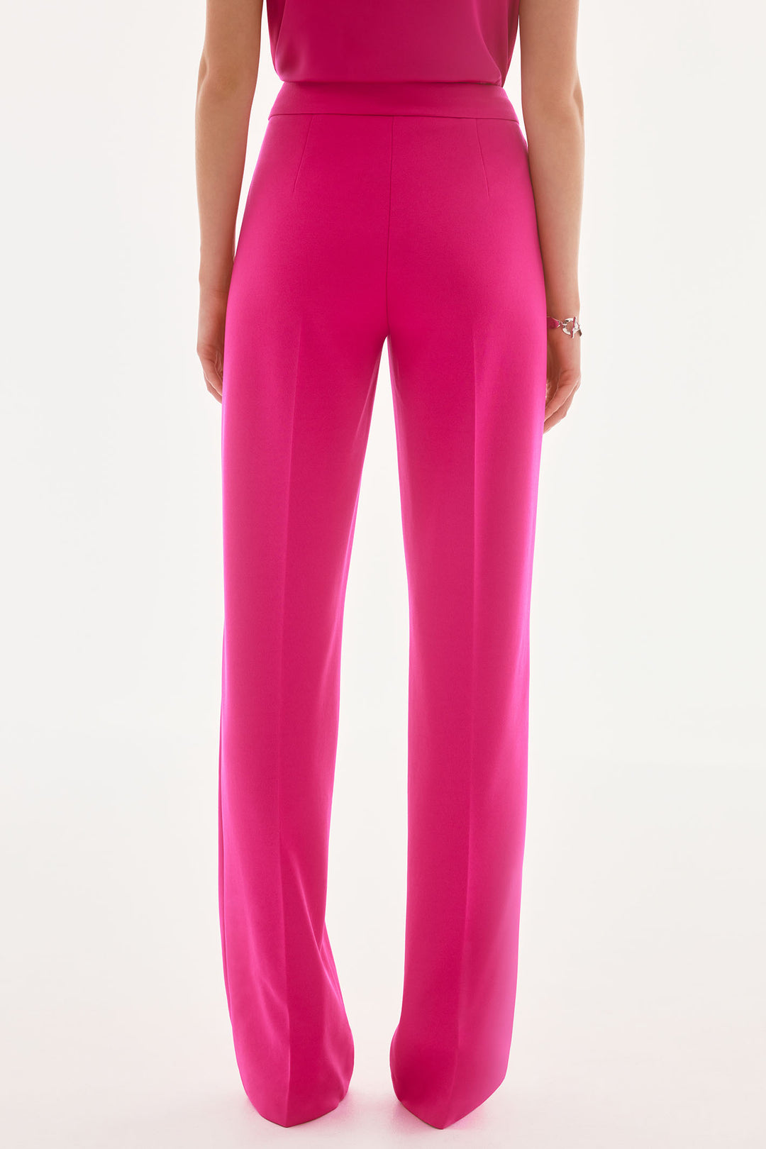 Joseph Ribkoff 233787S25 Quartz Pink Straight Leg Trousers - Dotique