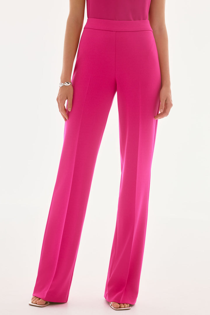 Joseph Ribkoff 233787S25 Quartz Pink Straight Leg Trousers - Dotique