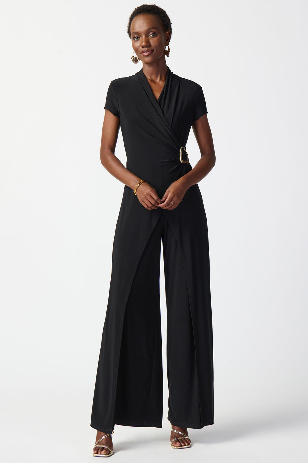 Joseph Ribkoff 241139 Black Evening Jumpsuit - Dotique