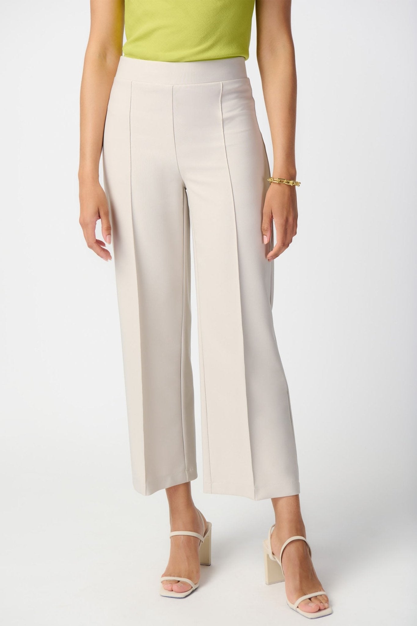 Joseph Ribkoff  241185 Cream Lux Twill Pull-On Trousers - Dotique