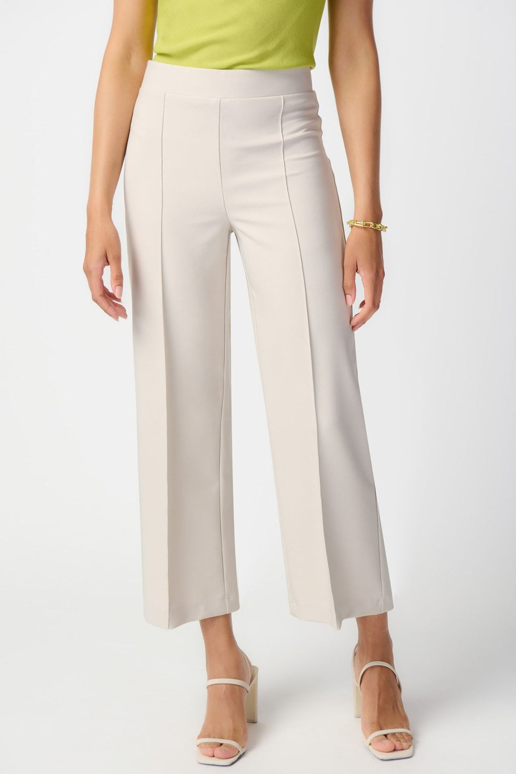 Joseph Ribkoff  241185 Cream Lux Twill Pull-On Trousers - Dotique