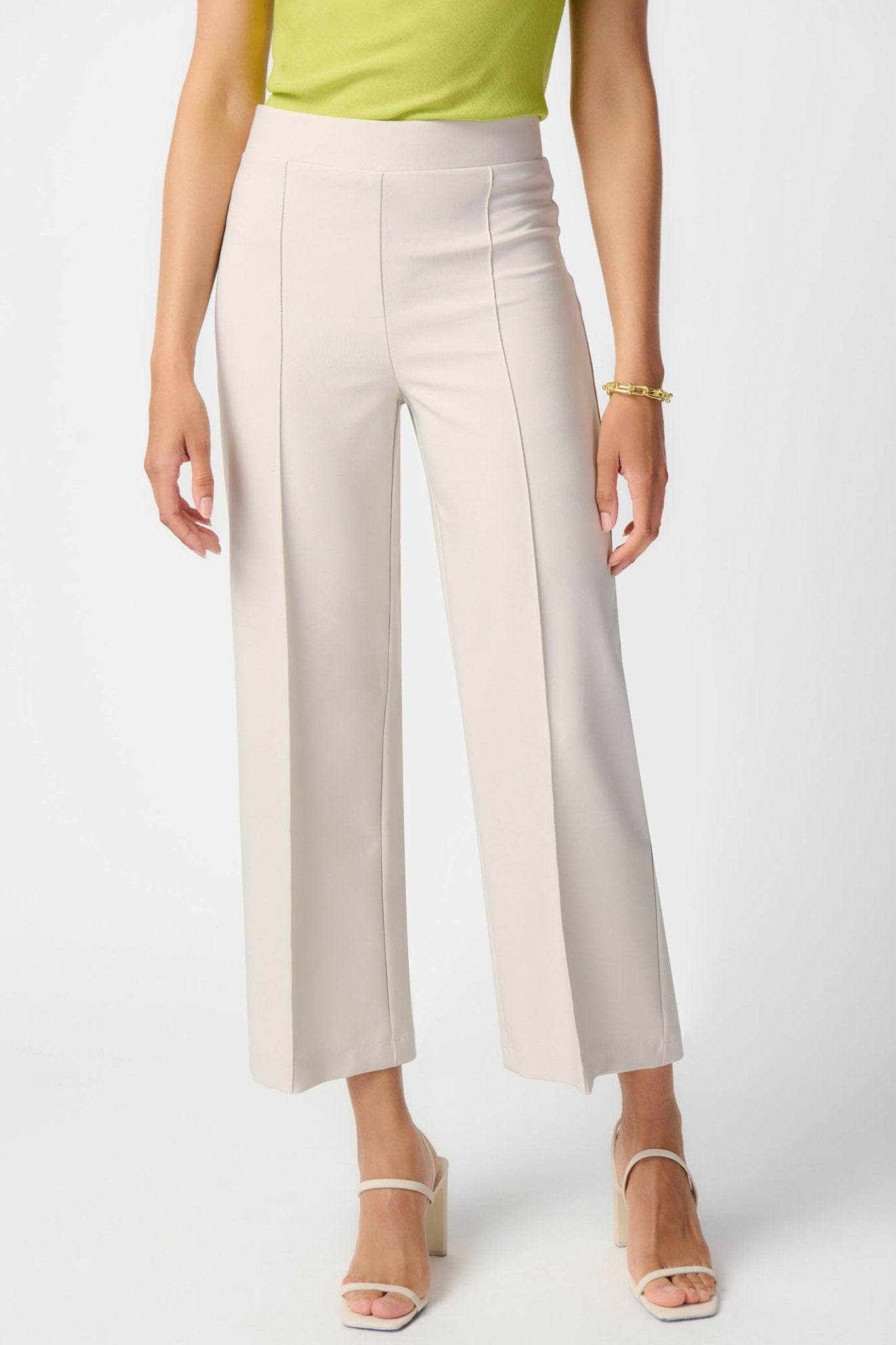 Joseph Ribkoff  241185 Cream Lux Twill Pull-On Trousers - Dotique