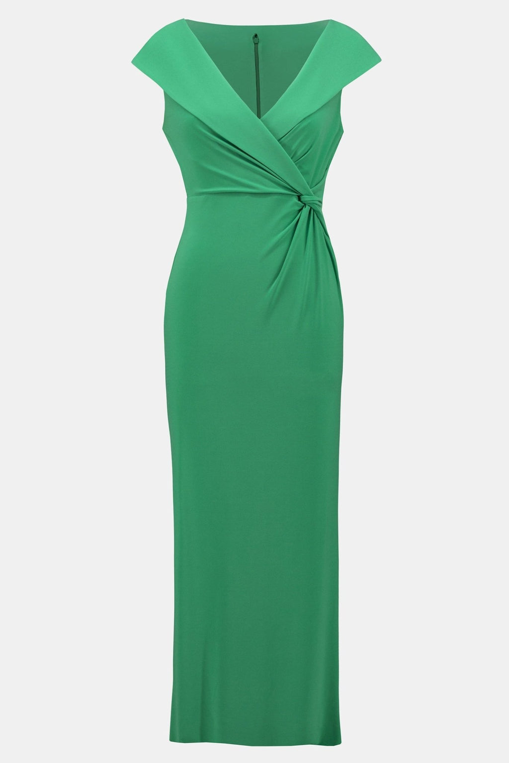 Joseph Ribkoff 241711 Maxi Emerald Green V Neck Evening Dress - Dotique