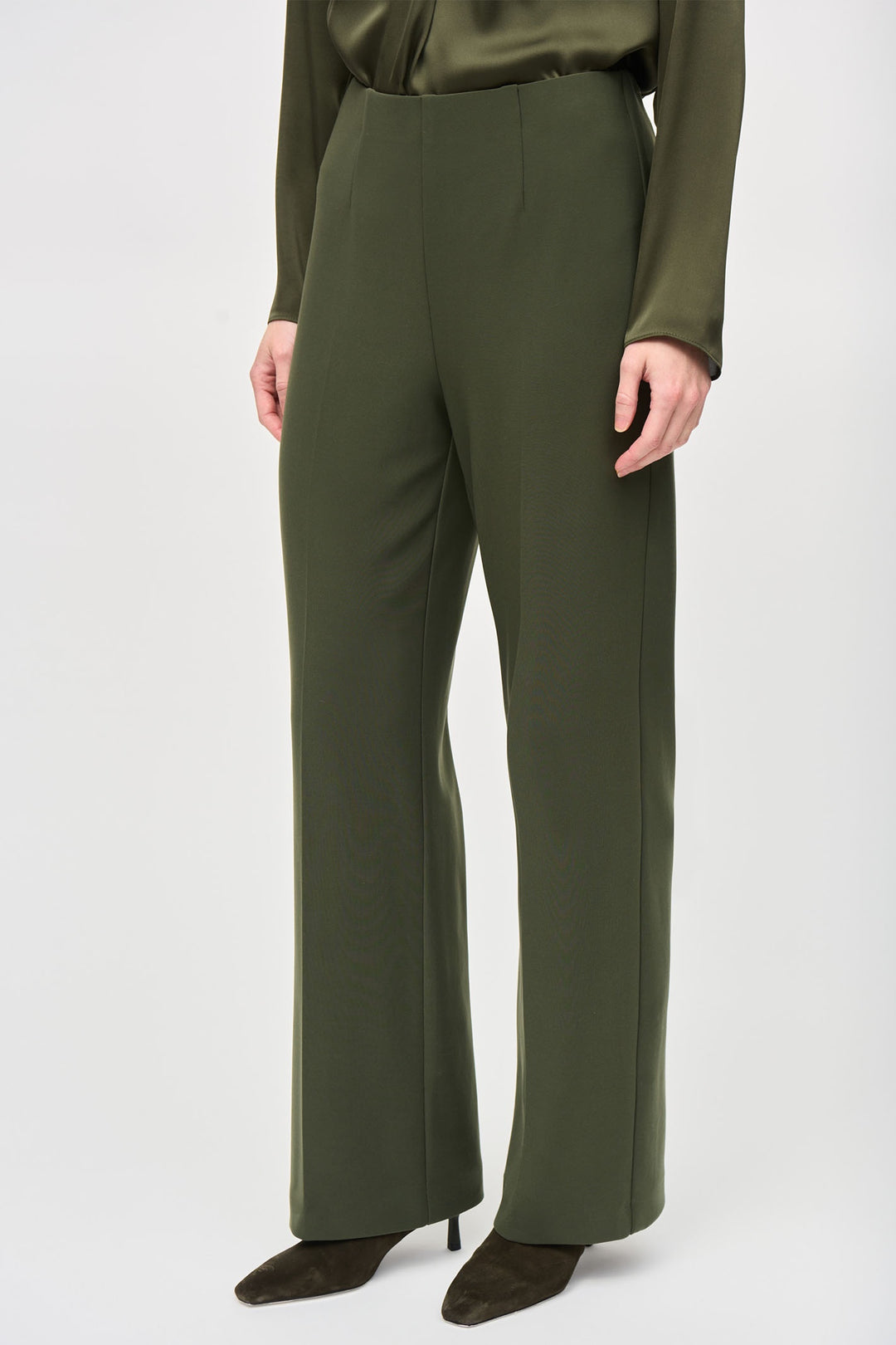 Joseph Ribkoff 243040 Iguana Wide Leg Pull on Trouser - Dotique