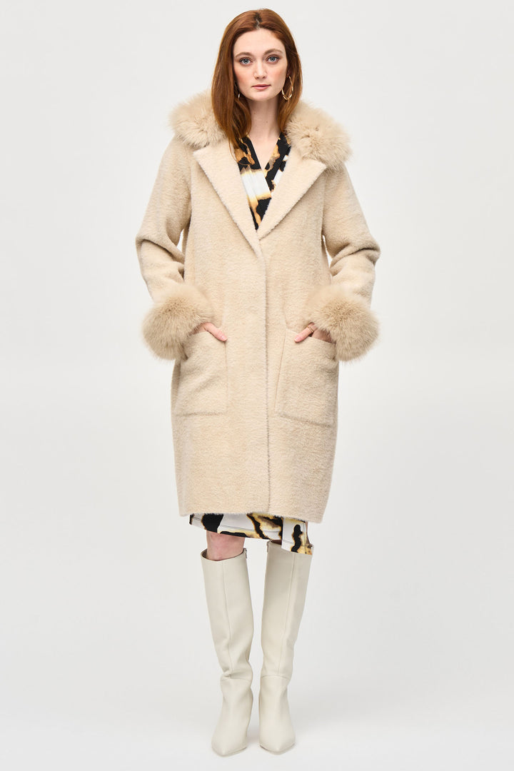 Joseph Ribkoff 243923 Champagne Coat - Dotique