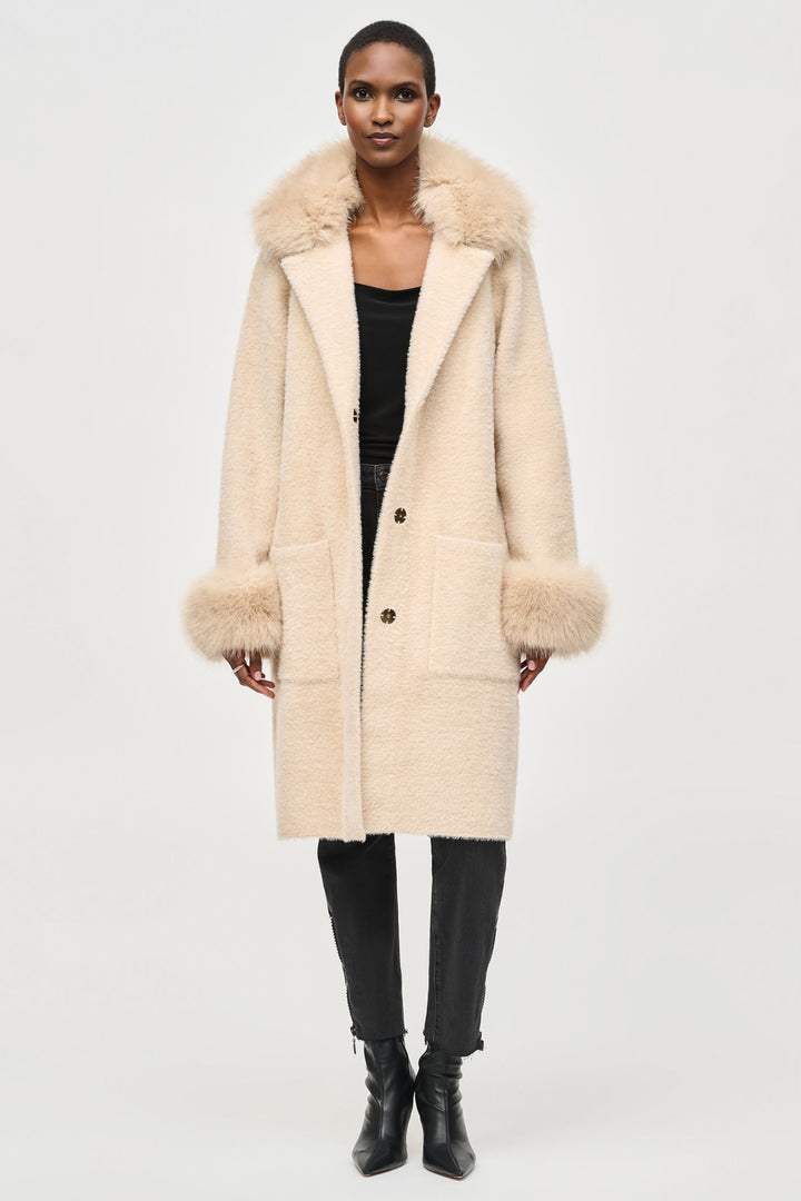 Joseph Ribkoff 243923 Champagne Coat - Dotique