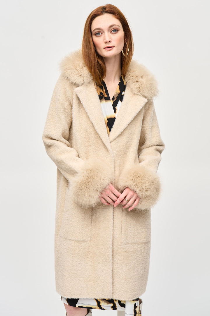 Joseph Ribkoff 243923 Champagne Coat - Dotique