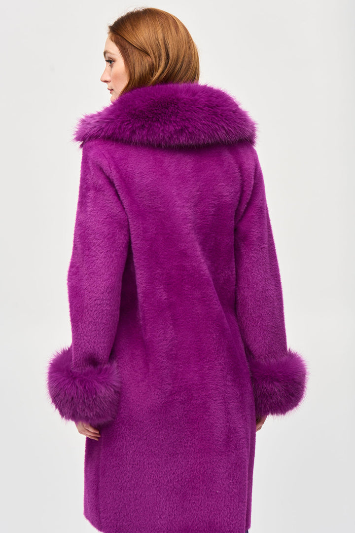 Joseph Ribkoff 243923 Empress Faux Fur Sweater Coat - Dotique