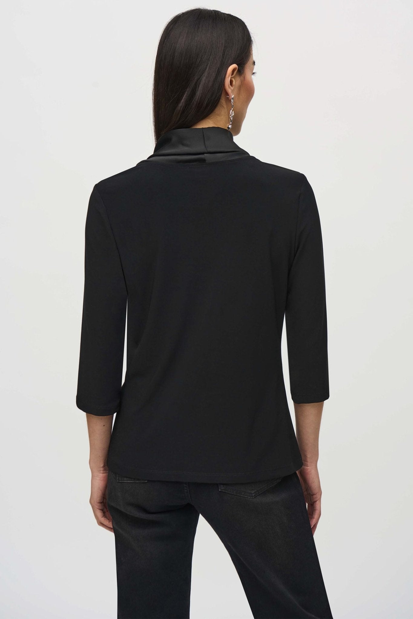 Joseph Ribkoff 244106 Black Cowl Neck Top – Dotique