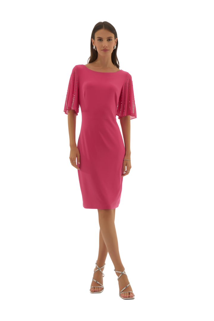 joseph-ribkoff-251721-geranium-pink-signature-silky-knit-chiffon-sheath-dress-dotique-1