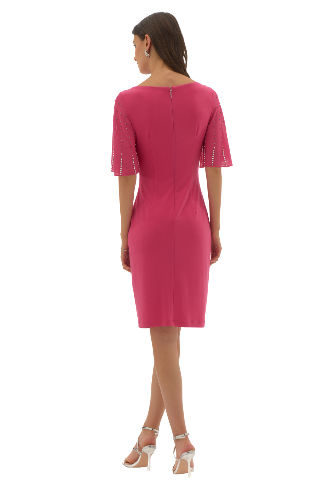 joseph-ribkoff-251721-geranium-pink-signature-silky-knit-chiffon-sheath-dress-dotique-1