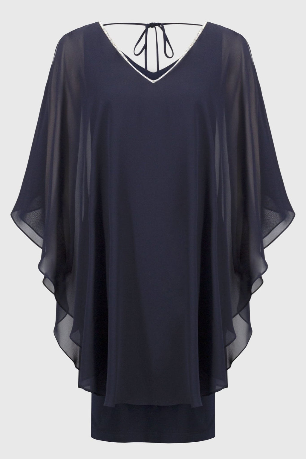 Joseph Ribkoff 251746 Chiffon and Silky Knit Layered Dress - Dotique