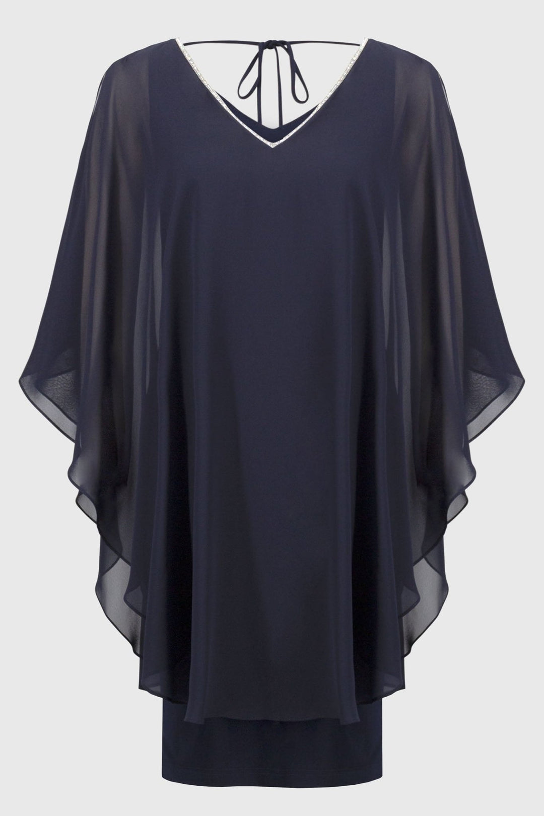 Joseph Ribkoff 251746 Chiffon and Silky Knit Layered Dress - Dotique