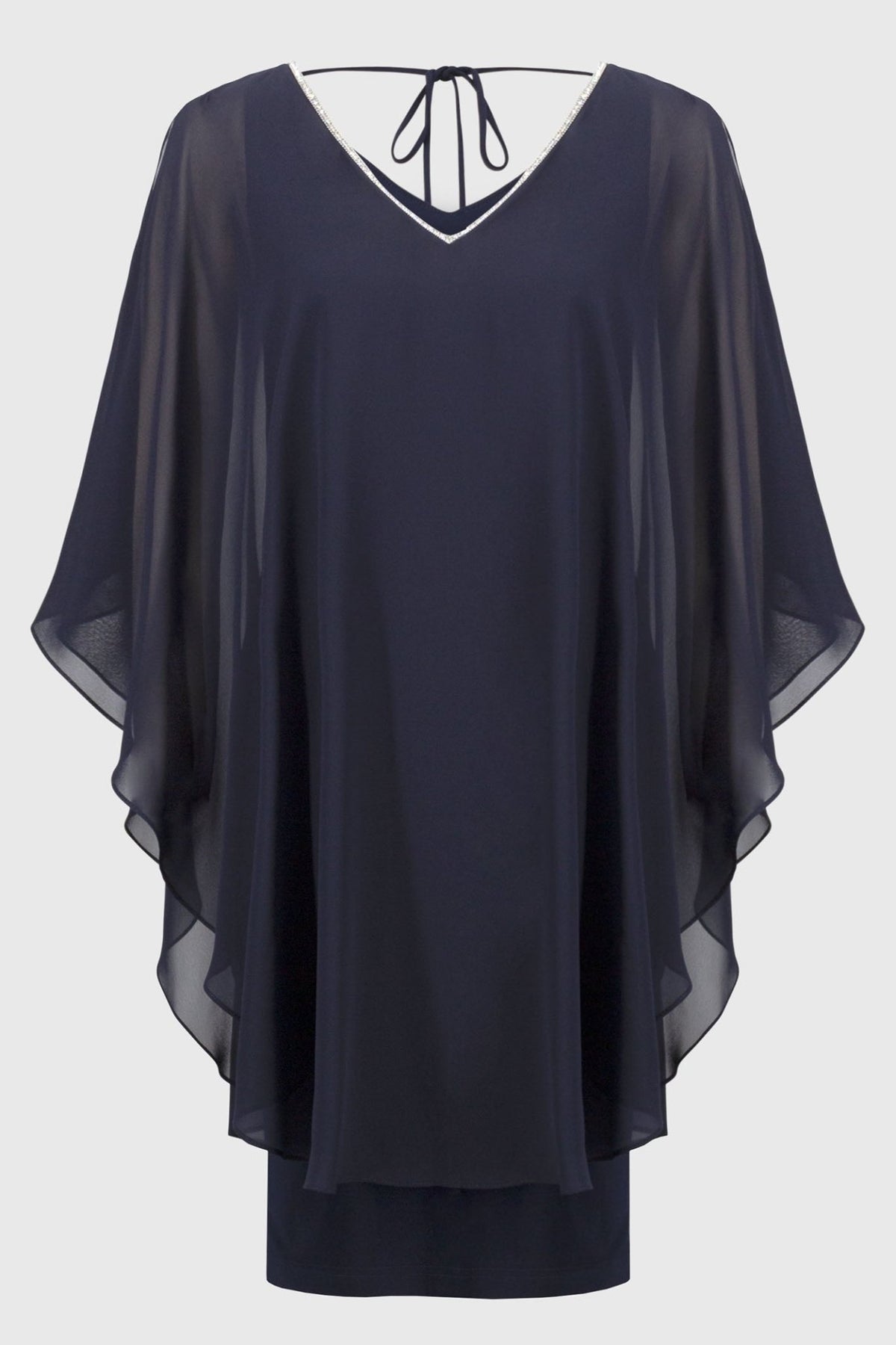 Joseph Ribkoff 251746 Chiffon and Silky Knit Layered Dress - Dotique