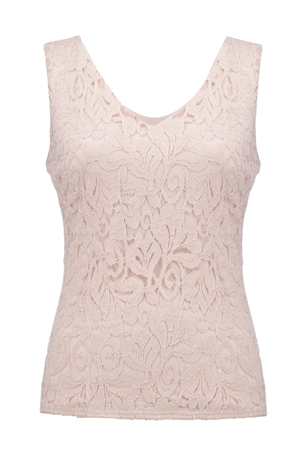 Joseph Ribkoff 251760 Pink Quartz Lace Camisole Top - Dotique