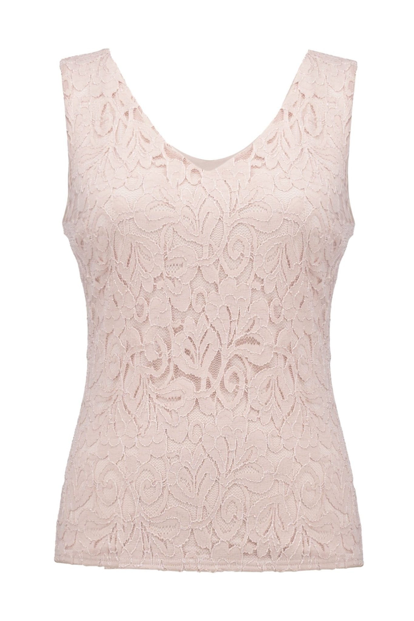 Joseph Ribkoff 251760 Pink Quartz Lace Camisole Top - Dotique
