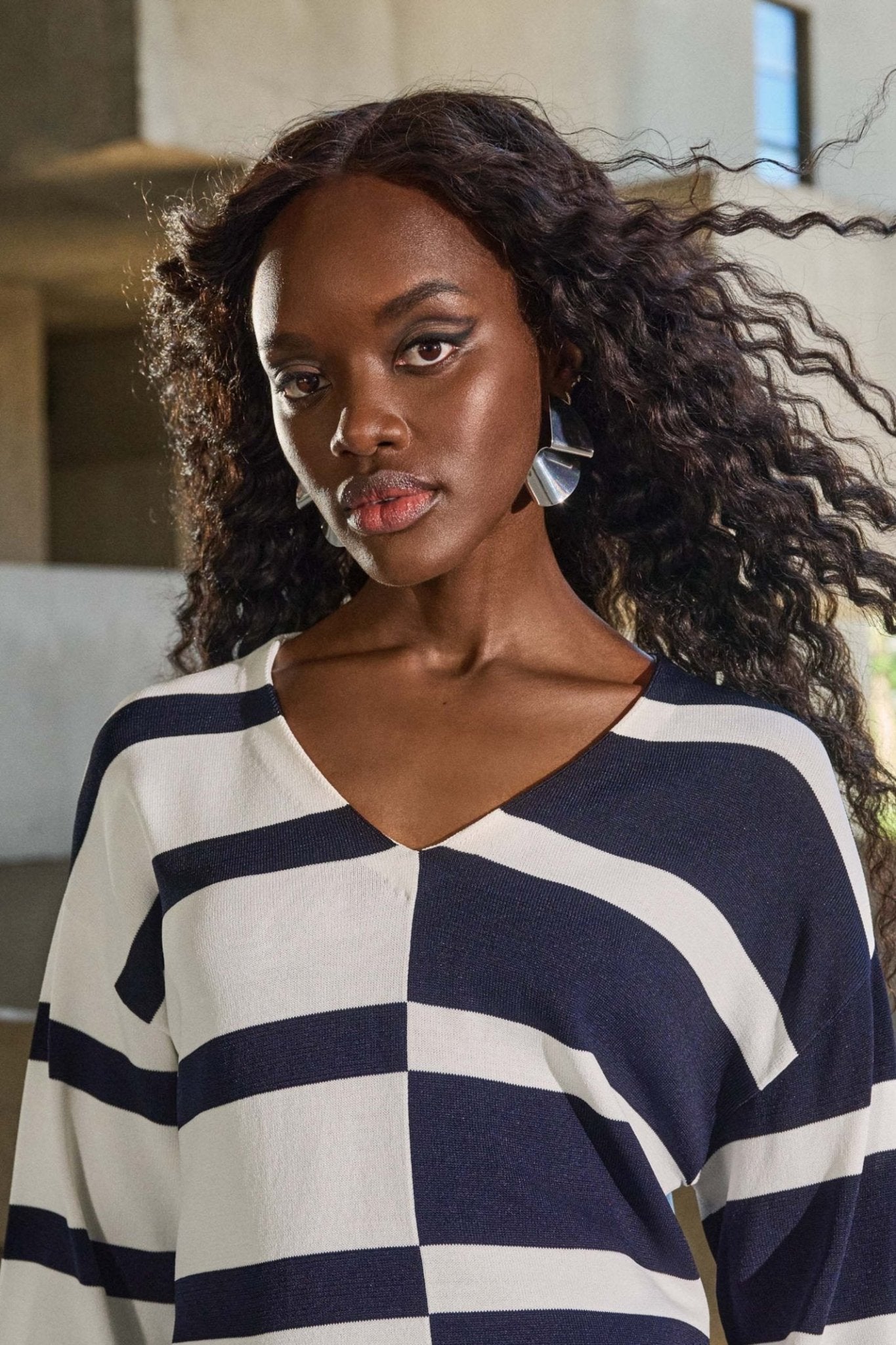  joseph-ribkoff-striped-sweater-knit-v-neck-pullover-251914