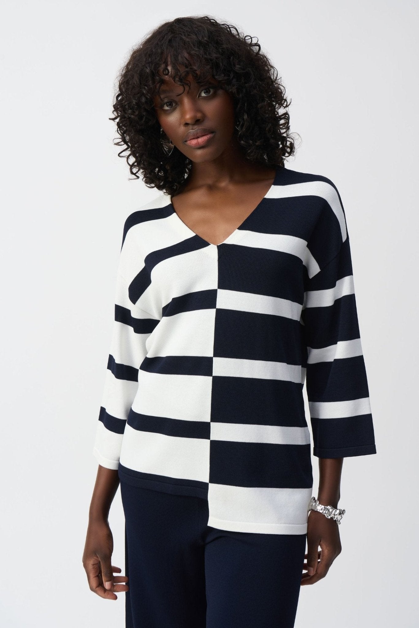  joseph-ribkoff-striped-sweater-knit-v-neck-pullover-251914