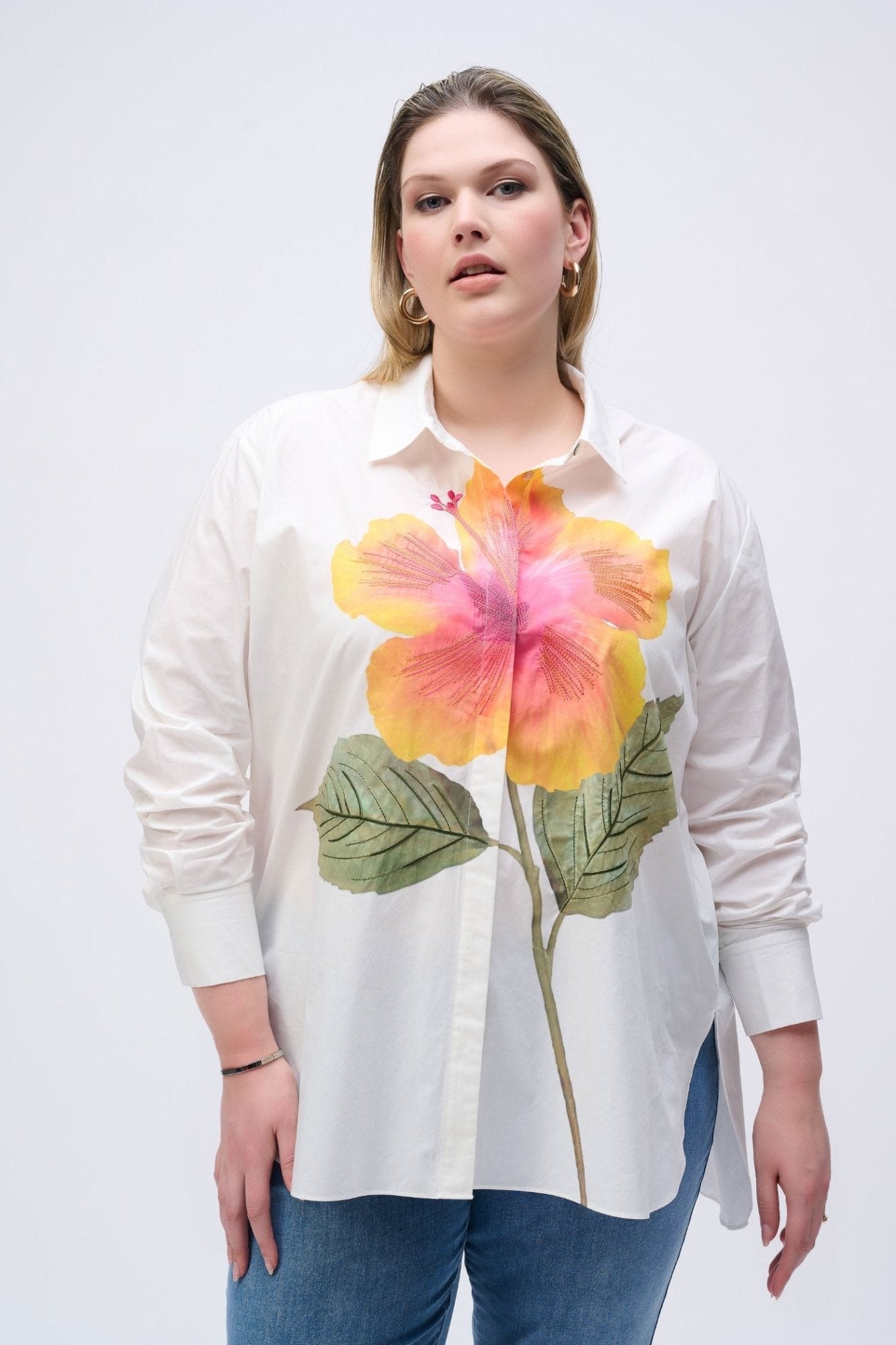  joseph-ribkoff-embroidered-flower-cotton-shirt-251938-2539-