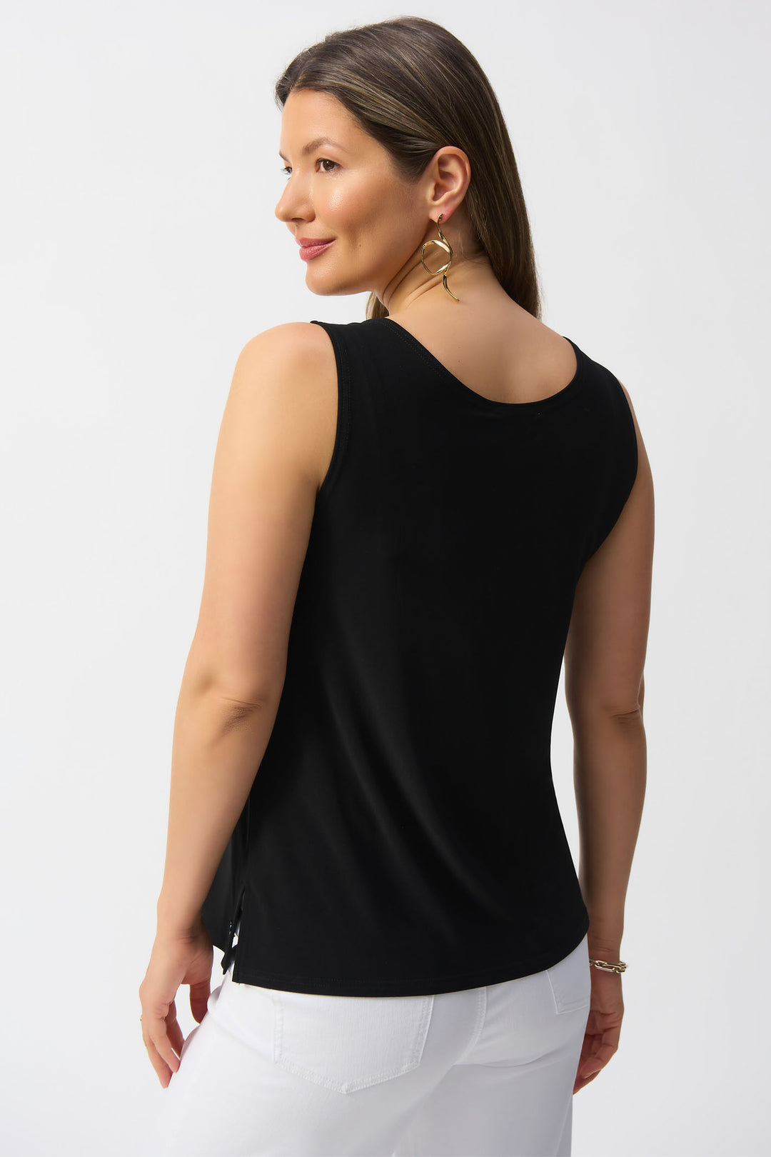 Joseph Ribkoff 251970 Black Round Neck Cami Top - Dotique