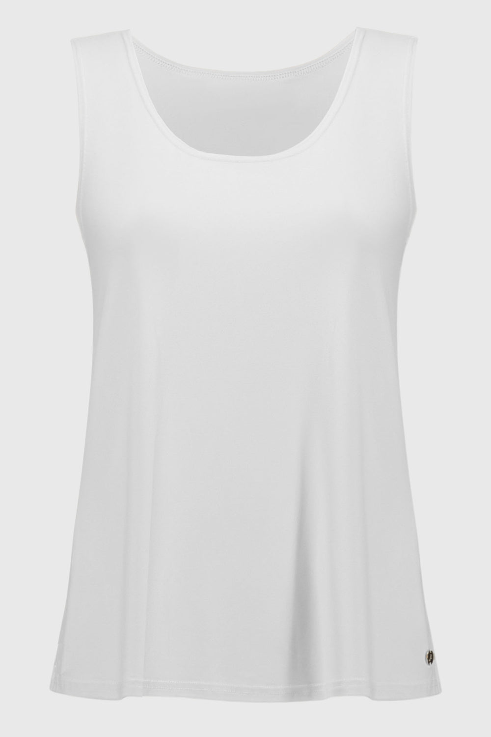 Joseph Ribkoff 251970 White Round Neck Cami Top - Dotique