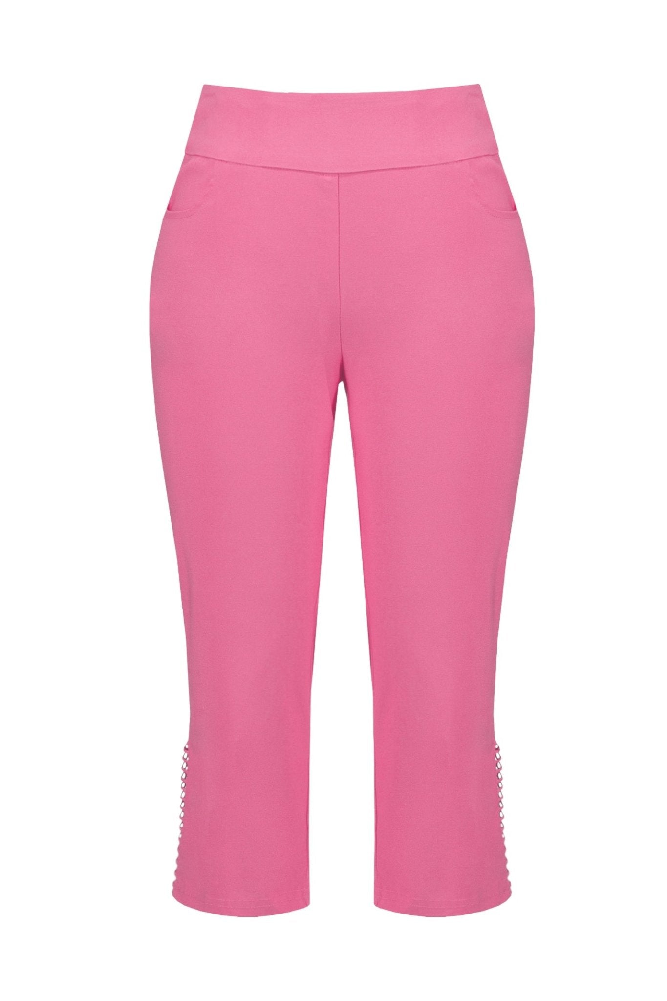 joseph-ribkoff-252192-dotique-bubblegum-pink-millennium-capri-pull-on-pants-guipure-dotique-1