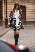 Joseph Ribkoff plaid jacquard pull-on skirt with buttoned pockets – Dotique