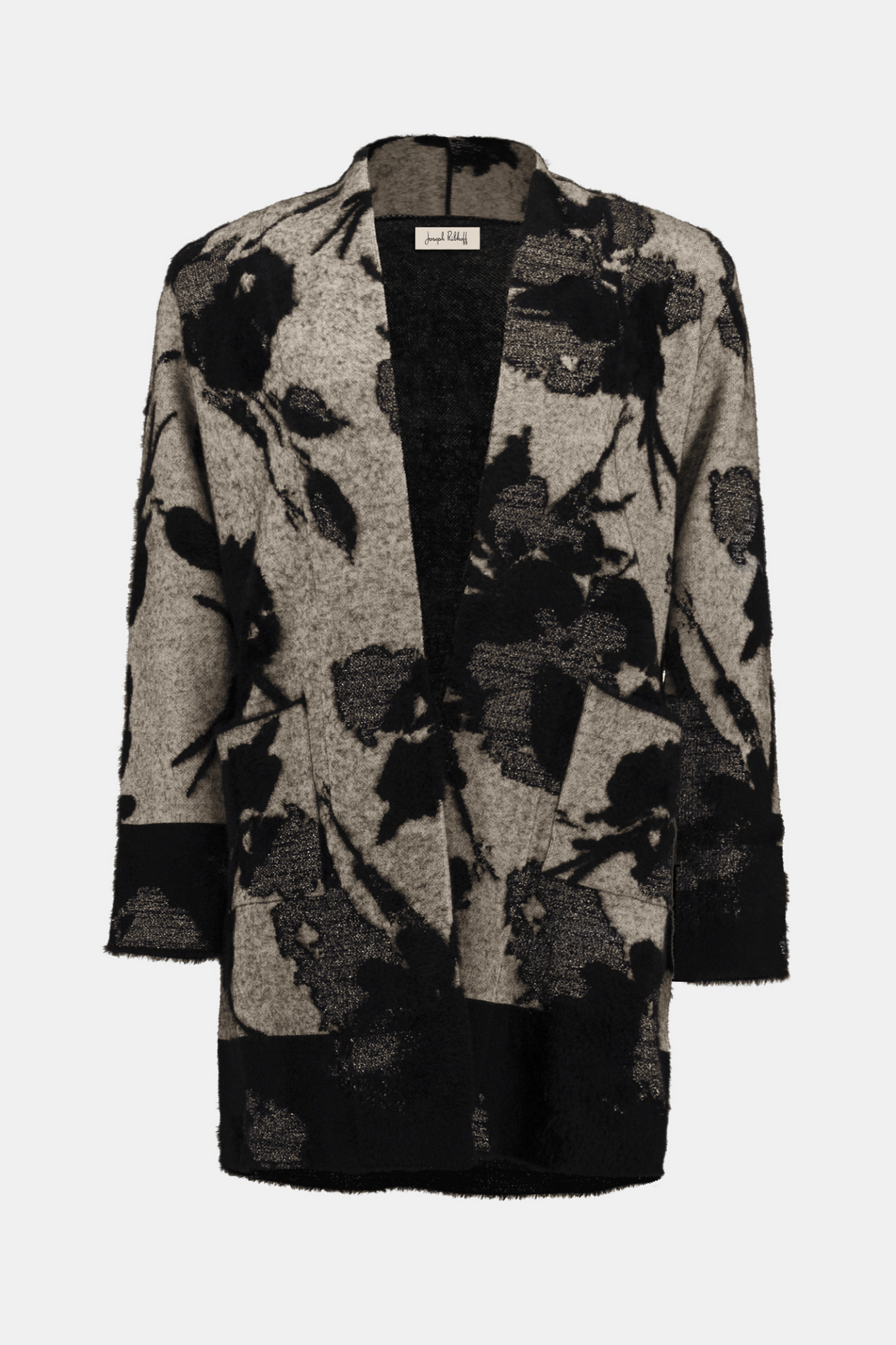 Joseph Ribkoff abstract jacquard long cardigan with boxy silhouette – Dotique