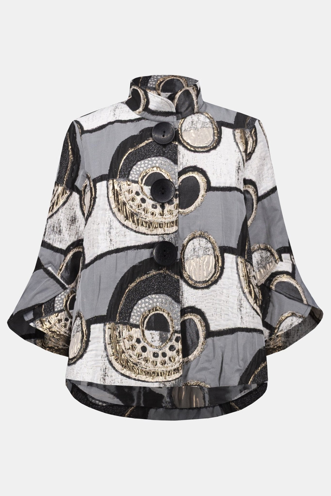 Joseph Ribkoff 254003 Silver Grey Abstract Print Jacket - Dotique - Joseph Ribkoff