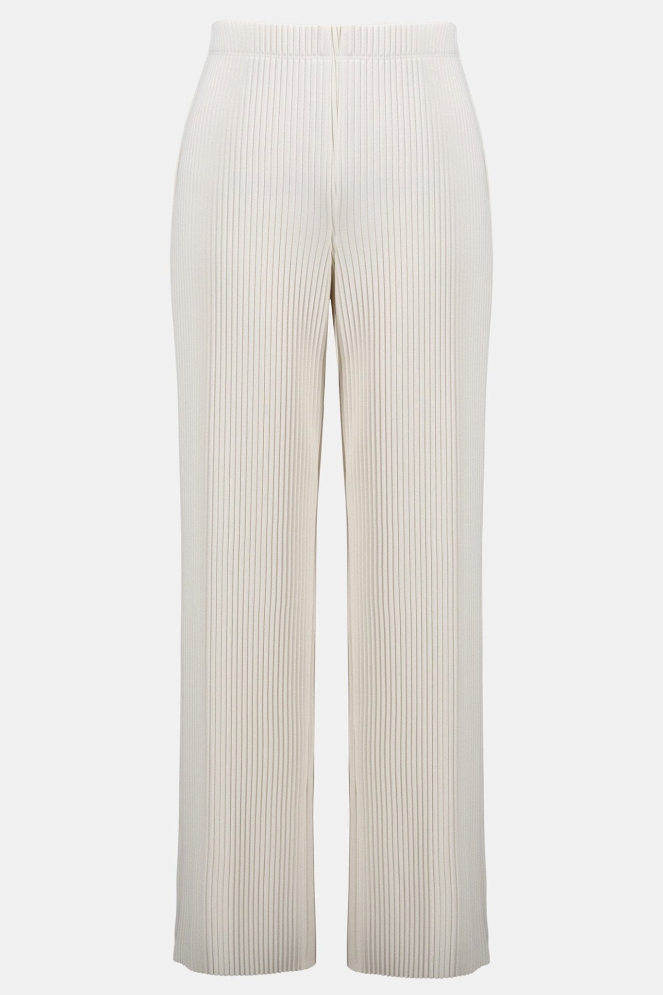Joseph Ribkoff 254006 Birch Cream Wide Leg Pleated Trousers - Dotique - Joseph Ribkoff