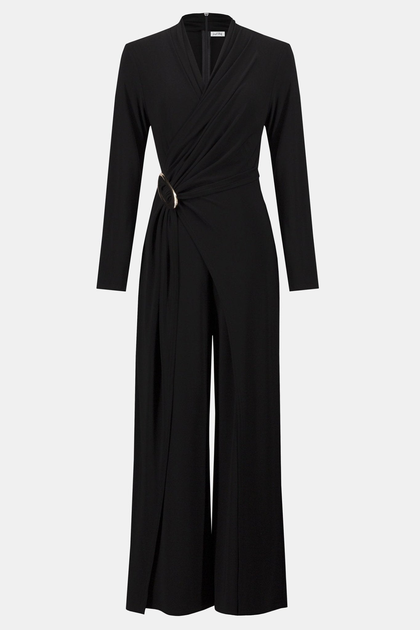Joseph Ribkoff 254013 Black Wide Leg Wrap Over Trouser Suit - Dotique - Joseph Ribkoff
