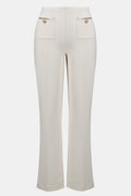 Joseph Ribkoff 254043 Birch Cream Pull - On Trousers - Dotique - Joseph Ribkoff