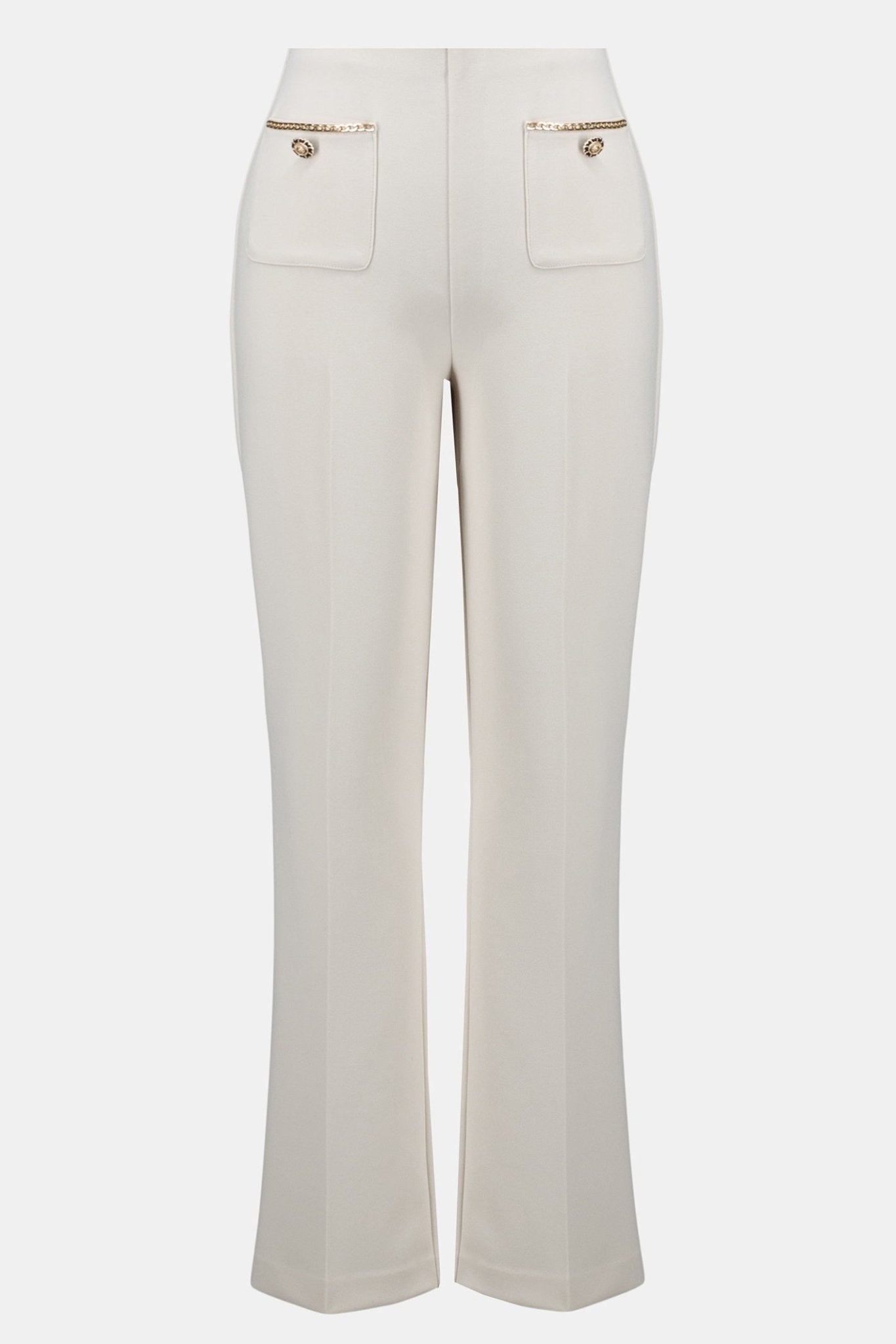 Joseph Ribkoff 254043 Birch Cream Pull - On Trousers - Dotique - Joseph Ribkoff