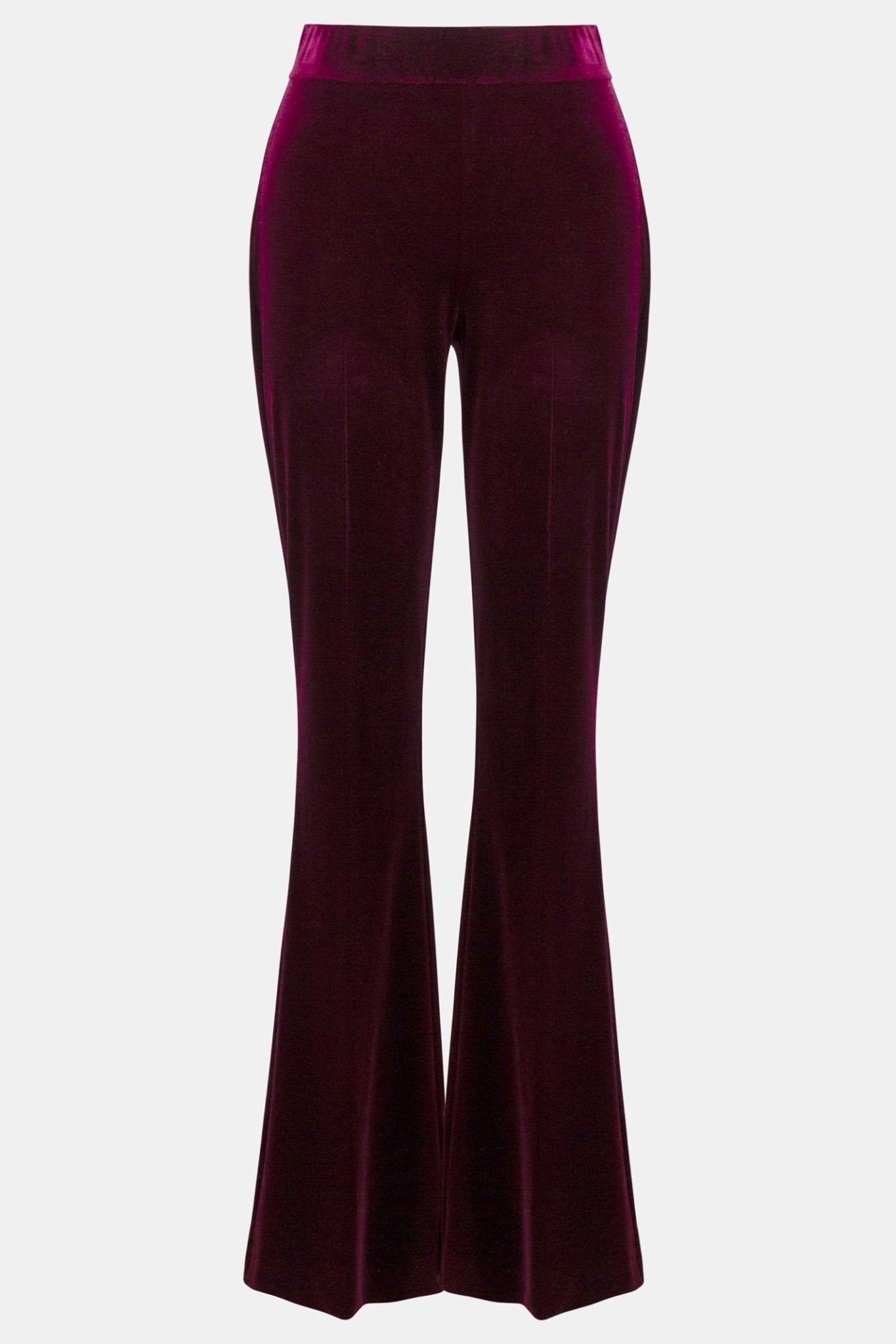 Joseph Ribkoff 254195 Red Velvet Flared Pull - On Trousers - Dotique - Joseph Ribkoff