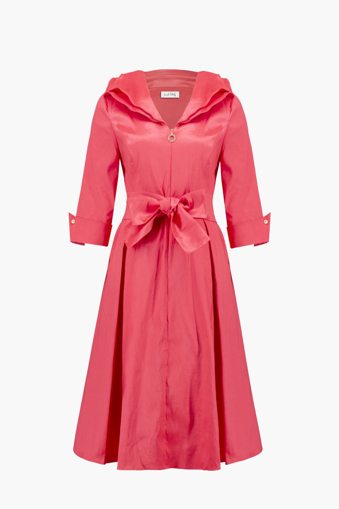 Joseph Ribkoff 261719 Coral Signature Stretch Taffeta FitFlare