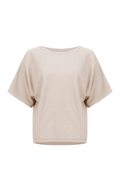 Joseph Ribkoff 261917 sequins yarn sweater with scoop neck and raglan sleeves. Soft viscose blend with subtle shimmer. Shop Dotique.