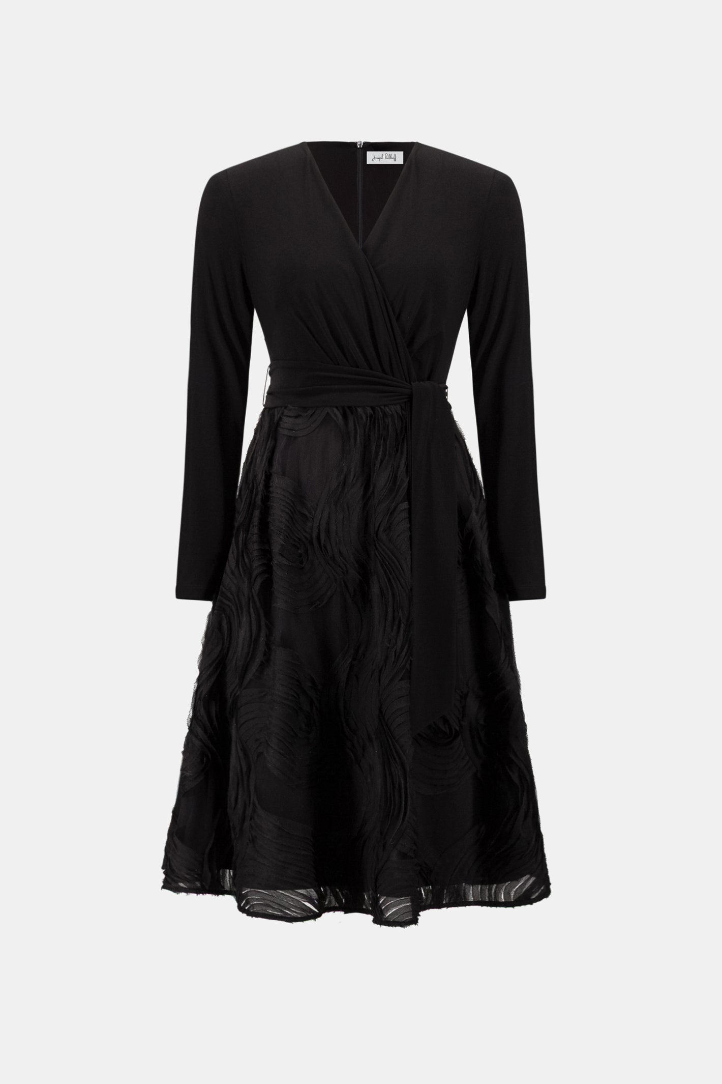 Joseph Ribkoff 263719 Signature | Silky Knit and Novelty Fit and Flare Dress. Shop Joseph Ribkoff at Dotique.