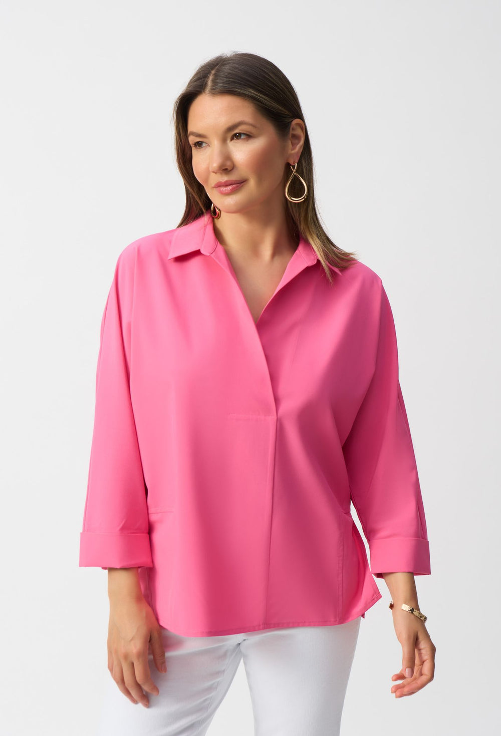 joseph-ribkoff-poplin-boxy-shirt-with-overlapping-v-neck-251948-