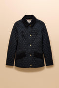 Elegant and practical, the Joules Highclere quilted jacket is designed to handle light showers while maintaining a smart, flattering silhouette. Shop Joules at Dotique.