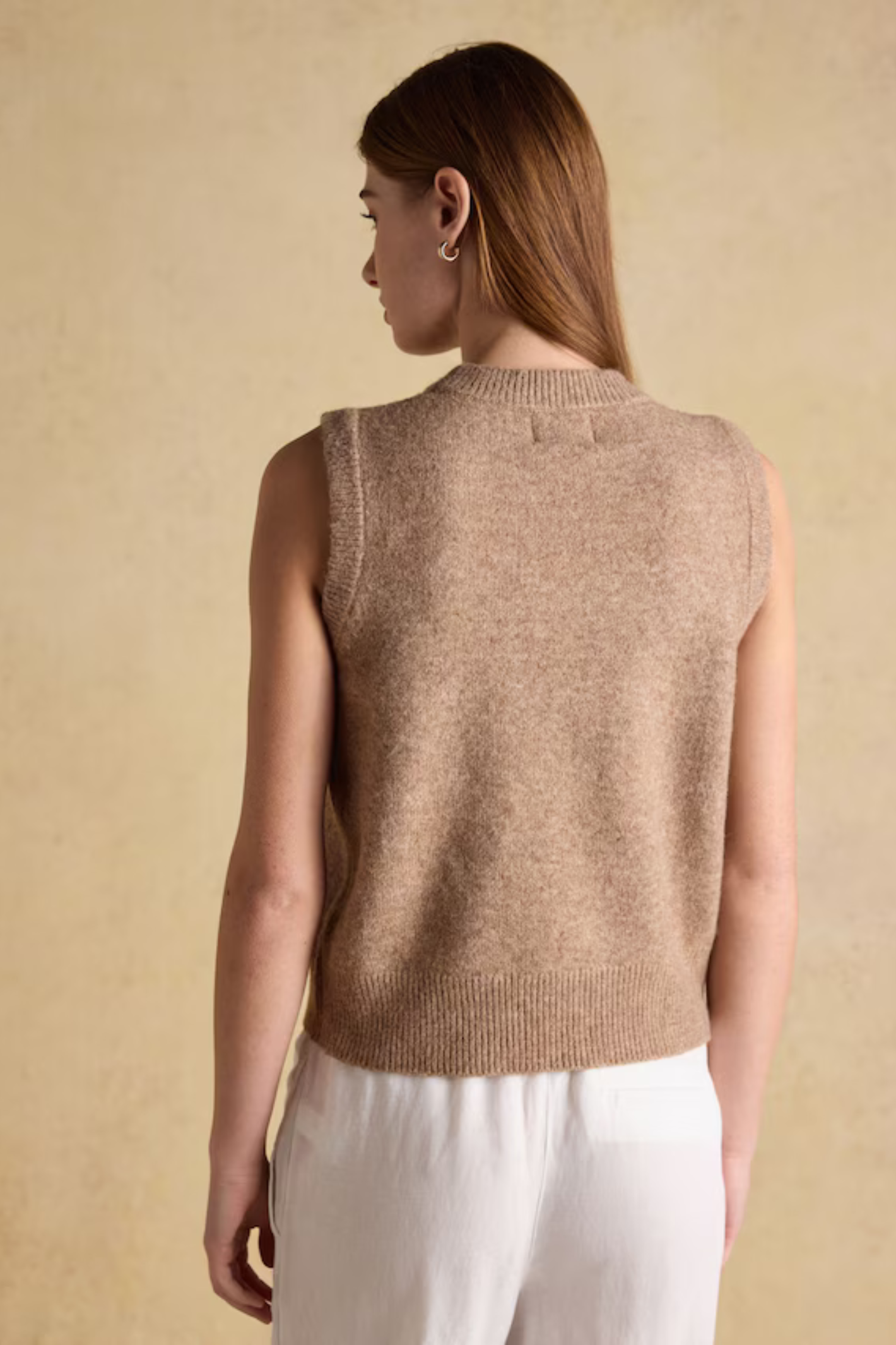 Joules AT8029 Holly Knitted Crew Neck Vest. Shop Joules at Dotique.