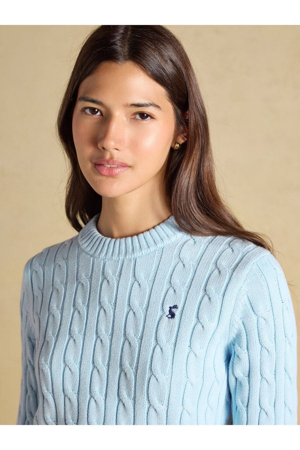 Joules Classic Cable Light Blue Jumper