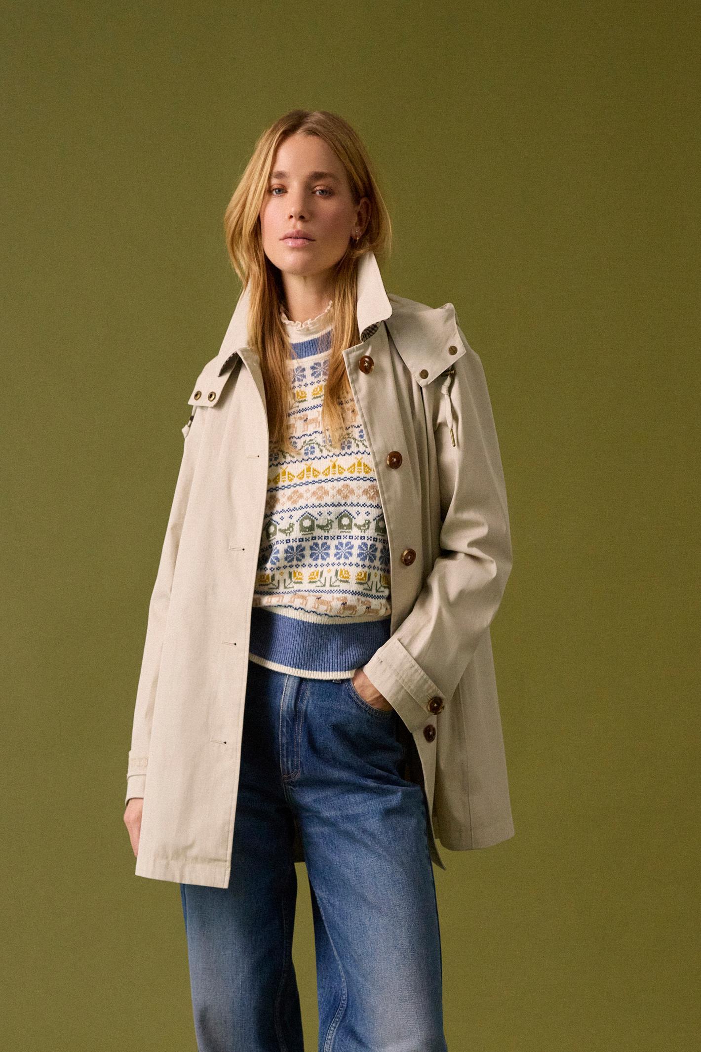 The Joules Rainmore coat is a stylish solution to unpredictable weather. Shop Joules at Dotique.