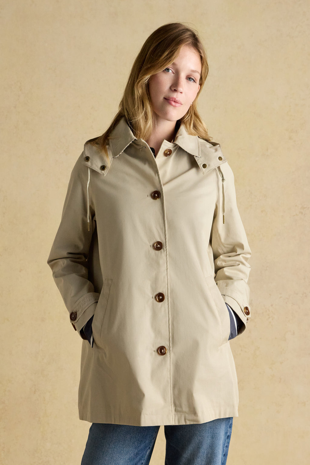 The Joules Rainmore coat is a stylish solution to unpredictable weather. Shop Joules at Dotique.