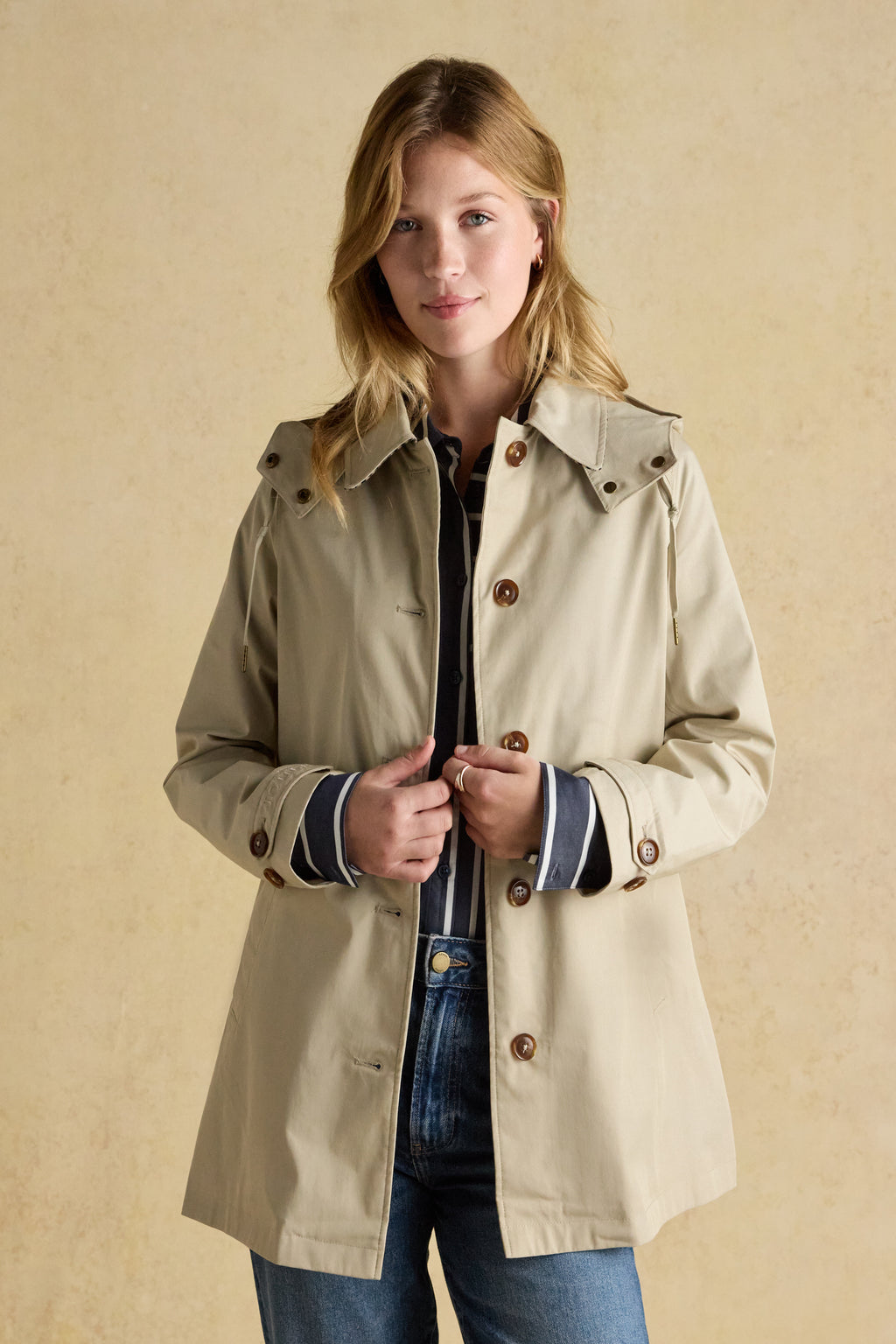 The Joules Rainmore coat is a stylish solution to unpredictable weather. Shop Joules at Dotique.