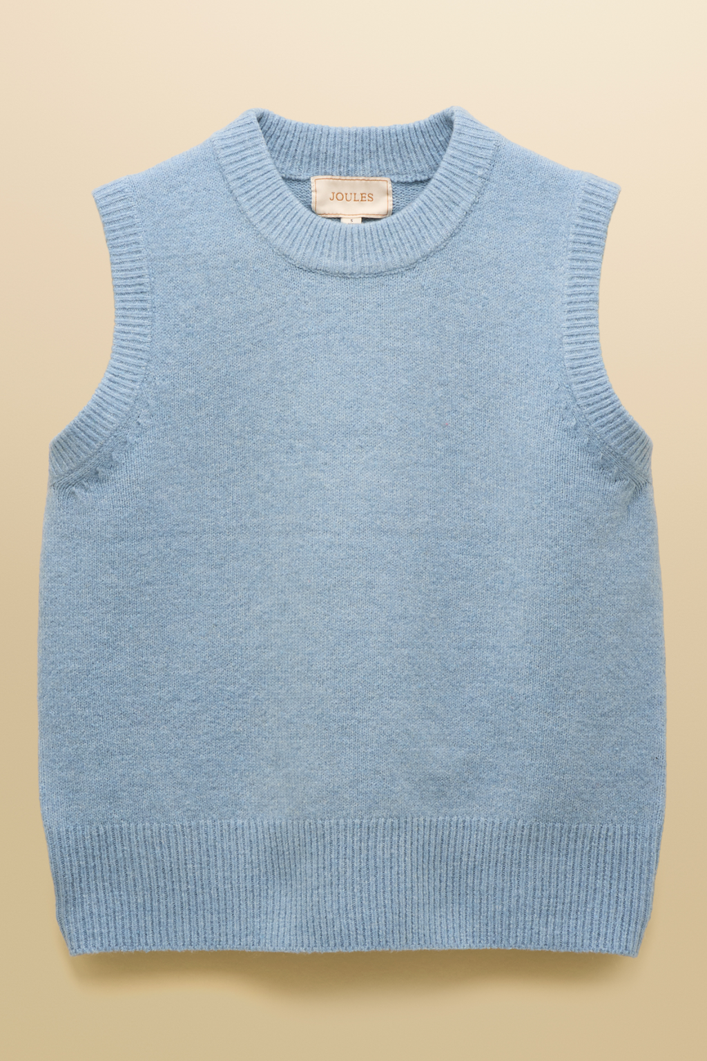 Soft knitted vest by Joules in blue. Easy to layer over shirts or dresses for everyday warmth with a timeless, wearable feel. Shop Joules at Dotique.
