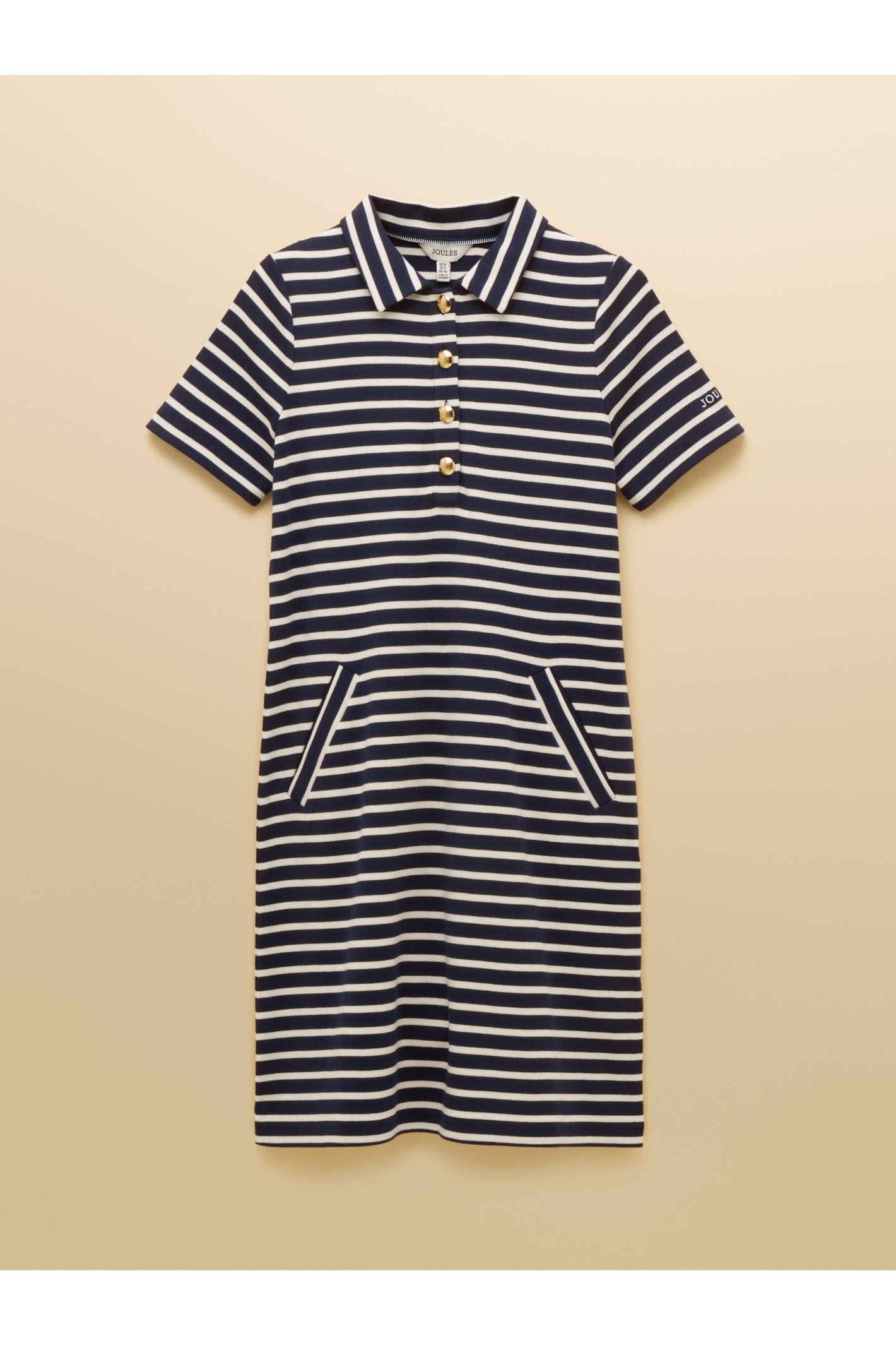 Joules H63471 Jane Collared Dress – Navy Stripe