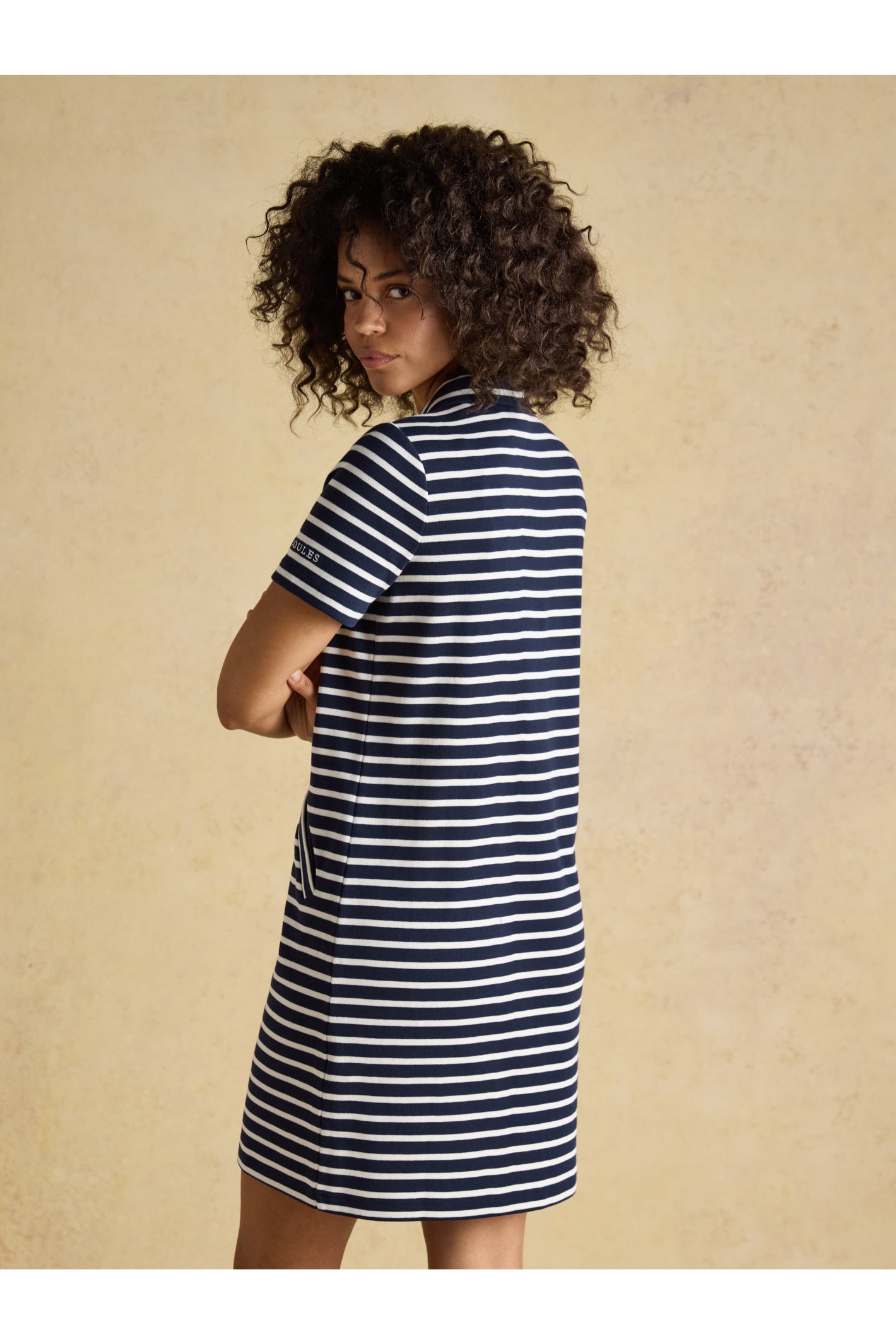 Joules H63471 Jane Collared Dress – Navy Stripe