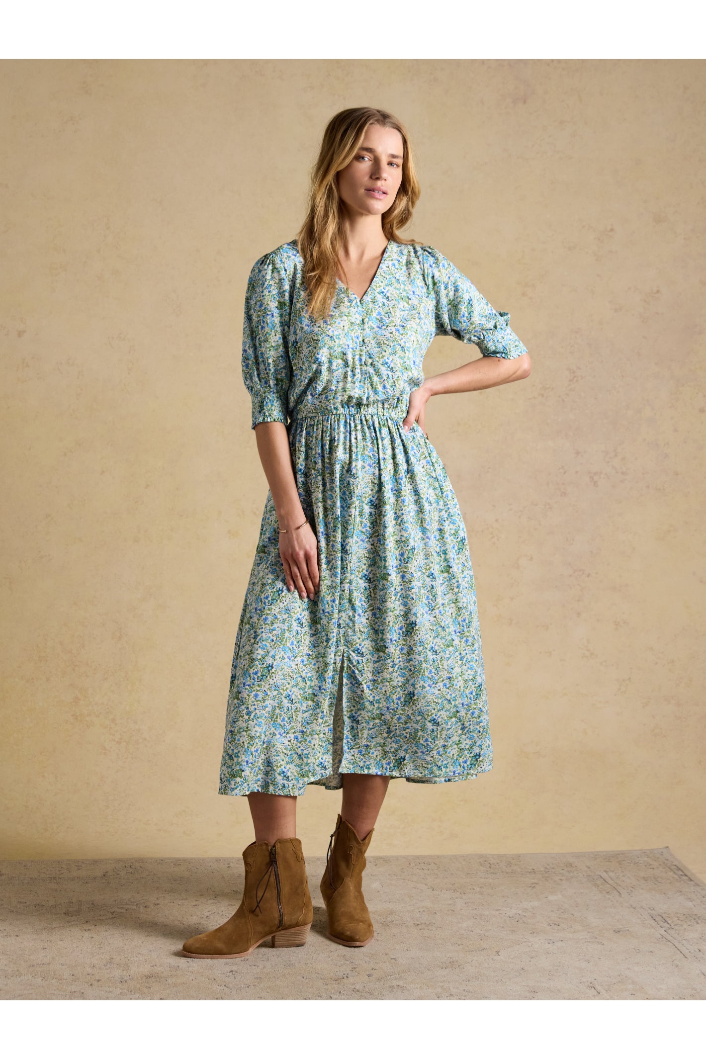 Joules H63474 Adele Midi Dress – Green