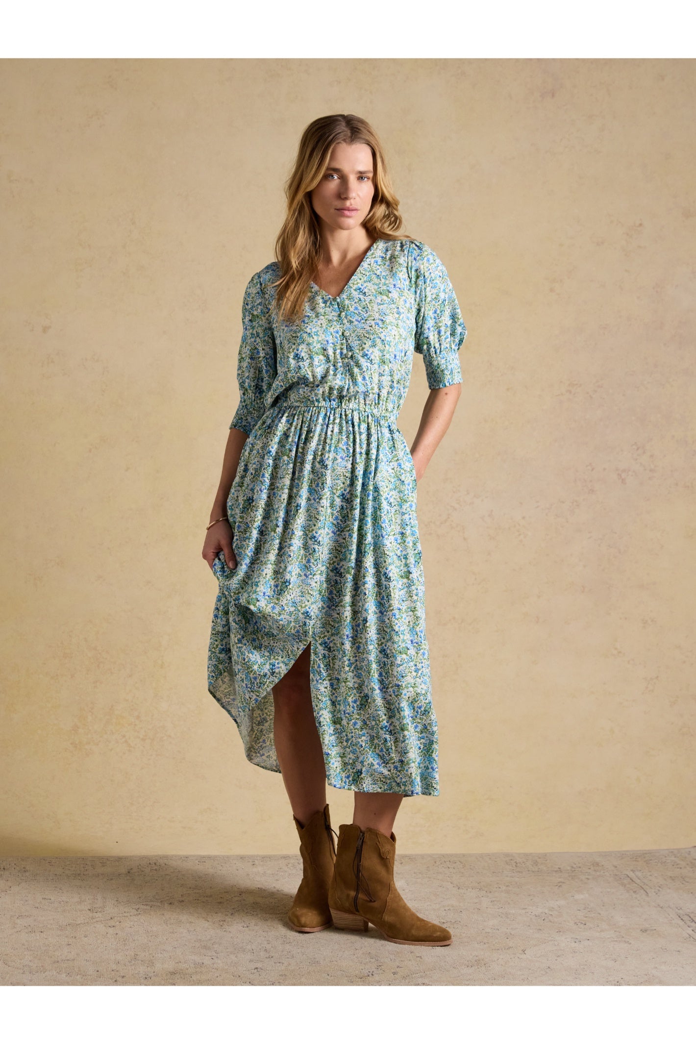 Joules H63474 Adele Midi Dress – Green